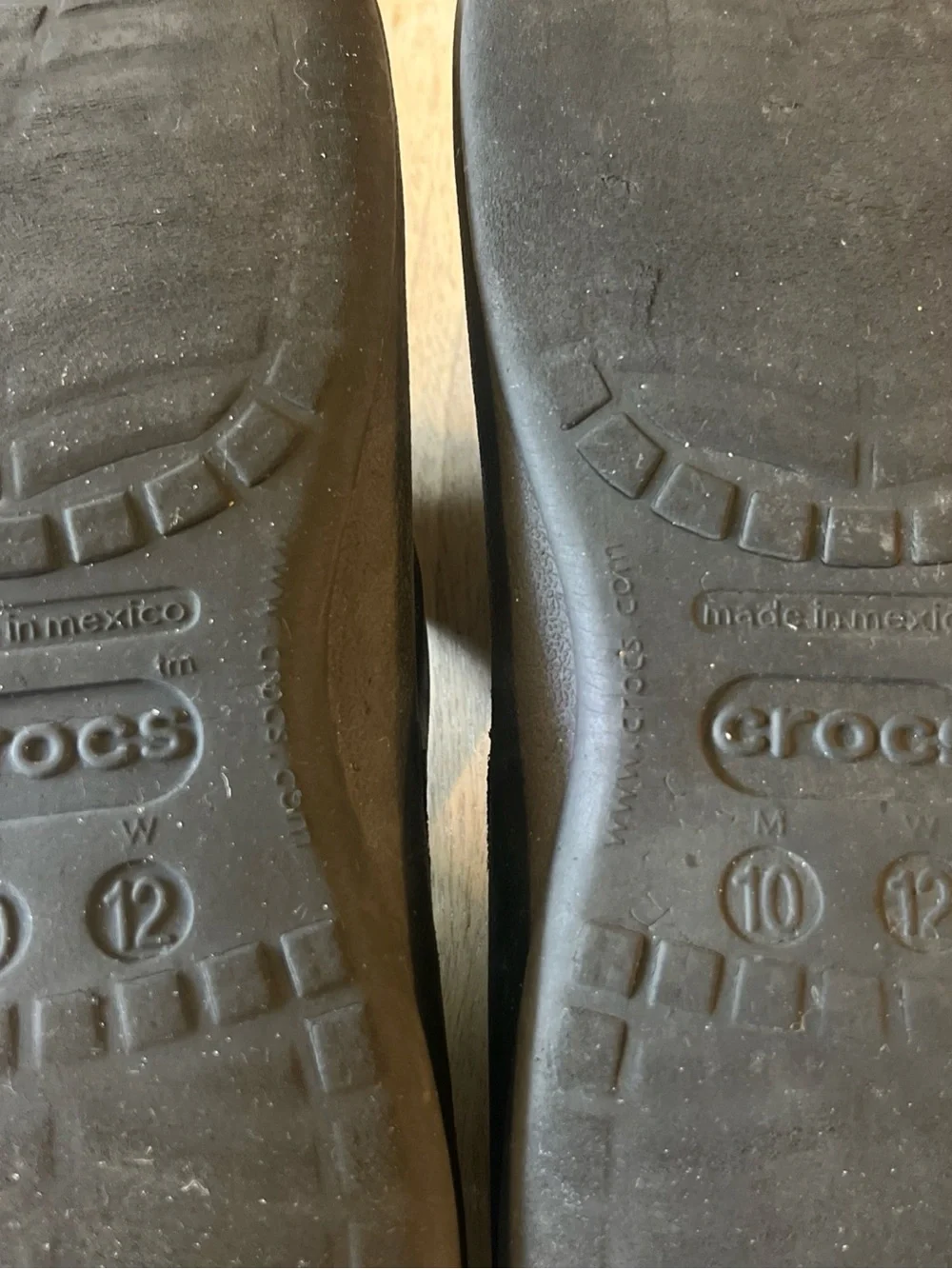 CROCS black slip-on sandals